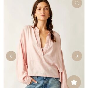 We The Free Light Pink Women's Blouse